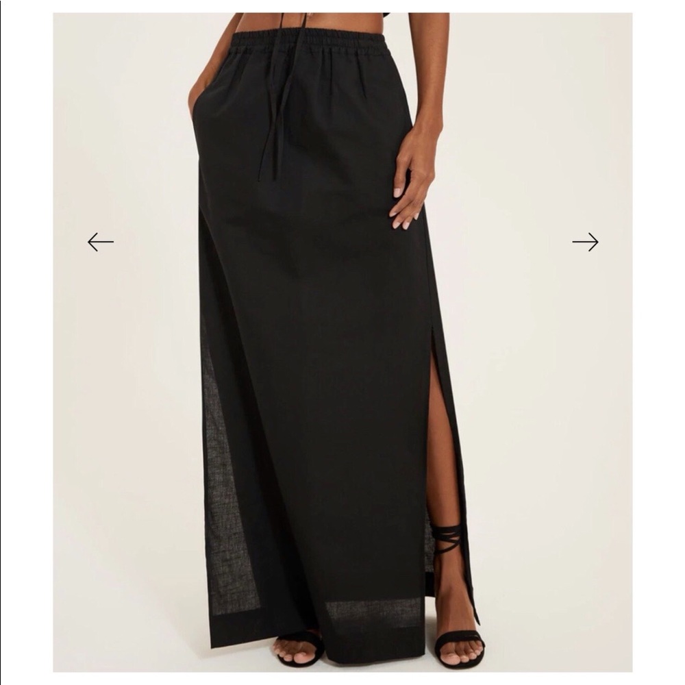 Something Navy Maxi Skirt